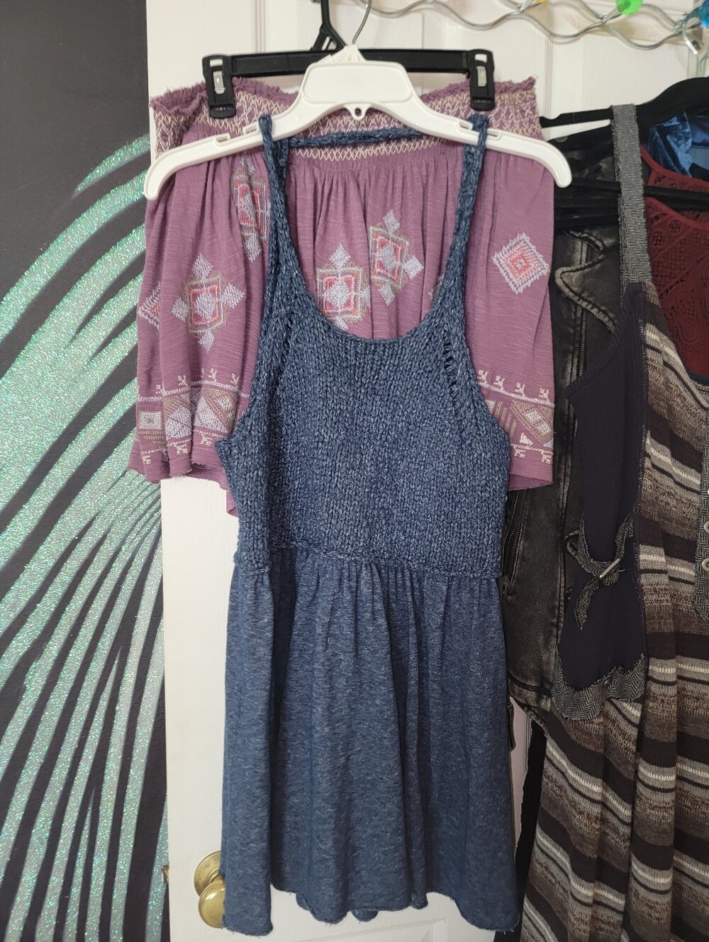 Free People Halter Raw Hem Sweater